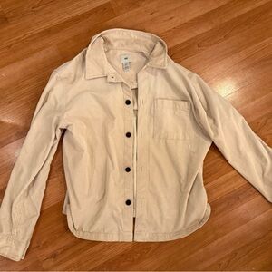 H&M Men's Beige Shirt Jacket